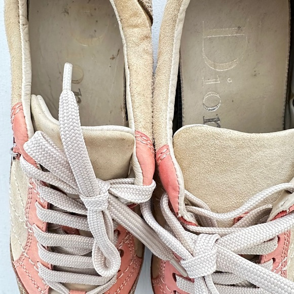 DIOR  suede sneakers 3 color brown  beige  rose size 5.5 - Picture 6 of 7